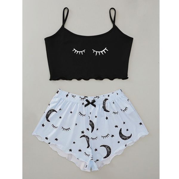 women's sleepwear home clothes suit summer two piece nightwear pajamas for girls female pj set women pijamas camisole shorts pyjam, Black;red
women's sleepwear home clothes suit summer two piece nightwear pajamas for girls female pj set women pijamas camisole shorts pyjam, Black;red