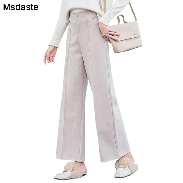 women's pants & capris ankle-length women woolen wide leg pant 2021 fashion autumn winter wear high waist loose female black beige trou, Black;white
women's pants & capris ankle-length women woolen wide leg pant 2021 fashion autumn winter wear high waist loose female black beige trou, Black;white
