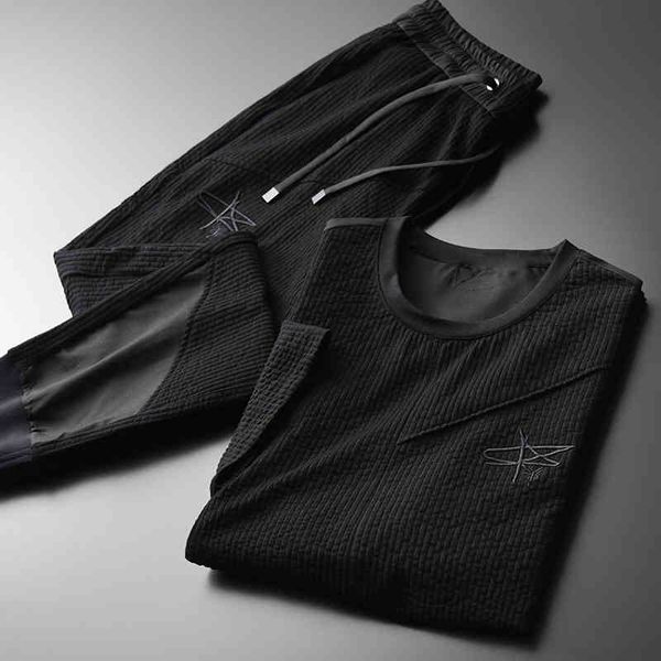 tracksuit shirt black mens (t-shirt+pants) luxury embroidery short sleeve men plus size 4xl vertical stripe summer man sets, Gray
tracksuit shirt black mens (t-shirt+pants) luxury embroidery short sleeve men plus size 4xl vertical stripe summer man sets, Gray