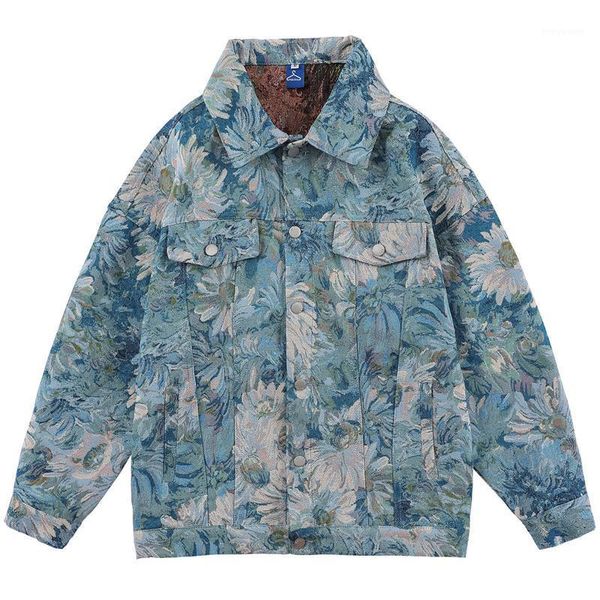 men's jackets vintage full flower printed denim jacket men women hip hop streetwear harajuku retro washed cotton punk goth jeans coat, Black;brown
men's jackets vintage full flower printed denim jacket men women hip hop streetwear harajuku retro washed cotton punk goth jeans coat, Black;brown