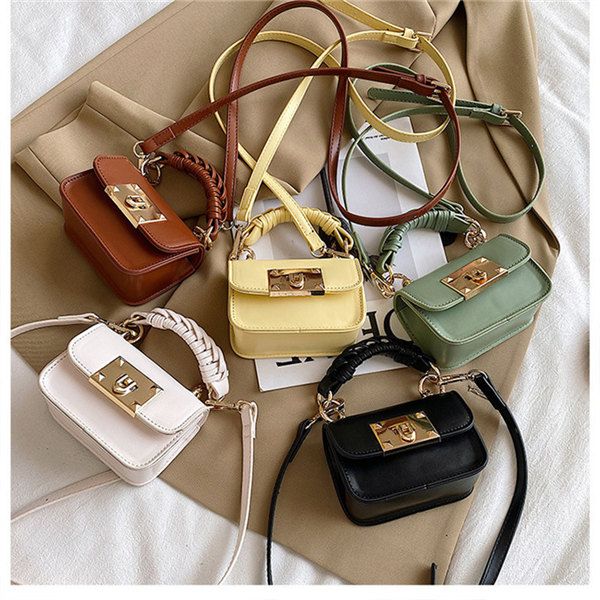 children pu handbag 2021 kids weave mini change purse girl casual single shoulder bags fashion lady lipstick messenger bag f189, Black
children pu handbag 2021 kids weave mini change purse girl casual single shoulder bags fashion lady lipstick messenger bag f189, Black