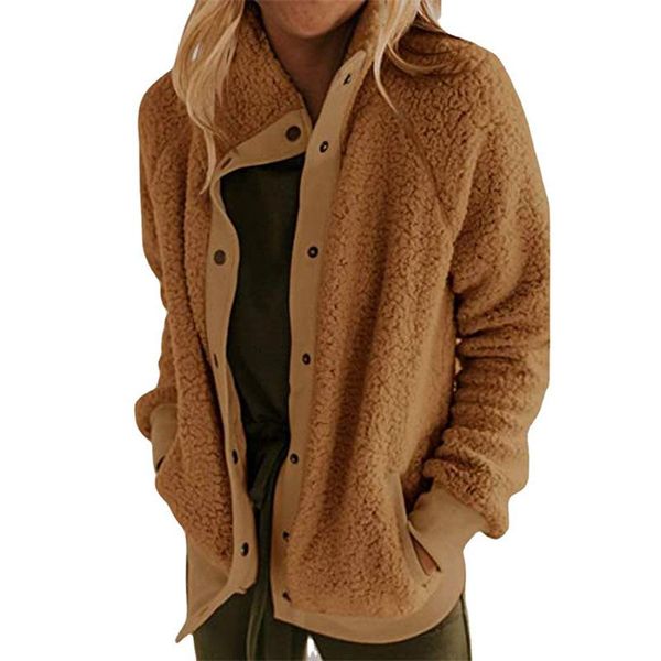 women's jackets women warm lapel 2021 autumn spring fashion fluffy plush coats faux fur overcoat casual streetwear loose outerwear, Black;brown
women's jackets women warm lapel 2021 autumn spring fashion fluffy plush coats faux fur overcoat casual streetwear loose outerwear, Black;brown