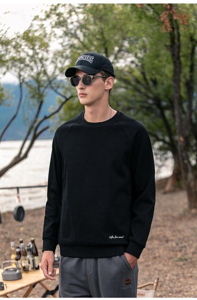 men's hoodies & sweatshirts 4569 2021 trend letter embroidery men autumn capless round neck, Black
men's hoodies & sweatshirts 4569 2021 trend letter embroidery men autumn capless round neck, Black