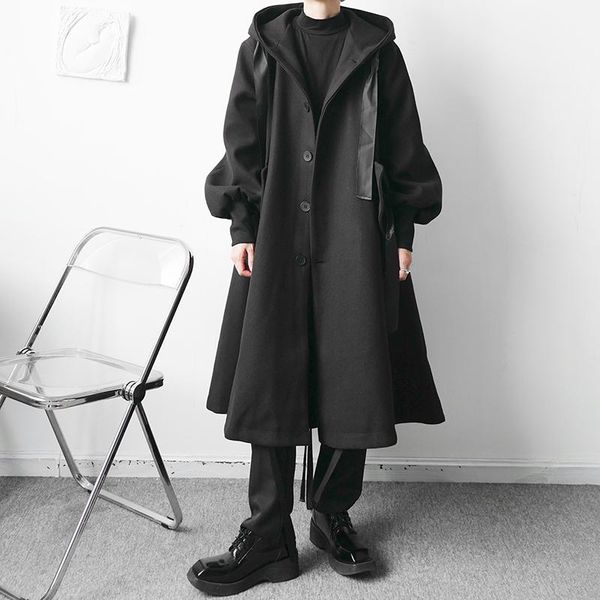 men's trench coats jacket fashion spring autum casual streetwear hoodie harajuku mens pullover windbreaker woolen coat, Tan;black
men's trench coats jacket fashion spring autum casual streetwear hoodie harajuku mens pullover windbreaker woolen coat, Tan;black