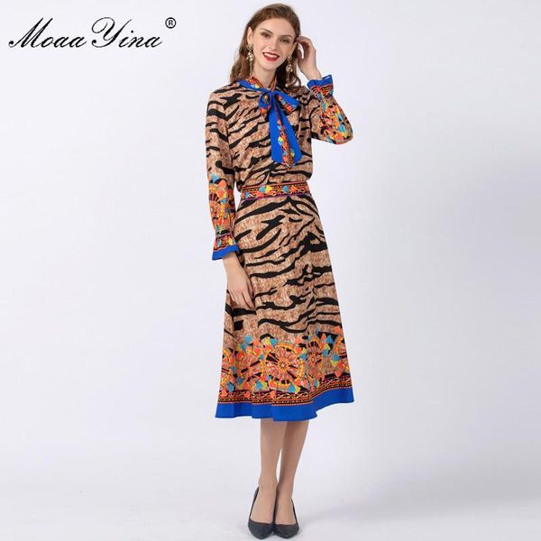 two piece dress moaayina fashion designer set spring summer women long sleeve leopard print +midi skirt two-piece, White
two piece dress moaayina fashion designer set spring summer women long sleeve leopard print +midi skirt two-piece, White