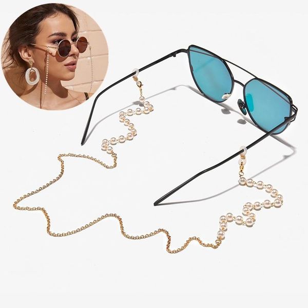 sunglasses frames fashion eyeglasses strap chain imitation pearl beads mask hanging holder glasses eyewear lanyards multi-purpose, Silver
sunglasses frames fashion eyeglasses strap chain imitation pearl beads mask hanging holder glasses eyewear lanyards multi-purpose, Silver