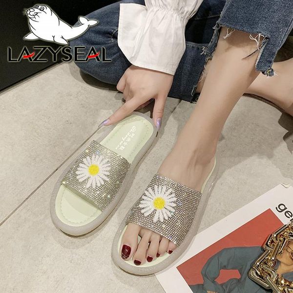 slippers lazyseal luxury crystals transparent flat heel women peep toe bling flower comfortable slides shoes zapato mujer, Black
slippers lazyseal luxury crystals transparent flat heel women peep toe bling flower comfortable slides shoes zapato mujer, Black