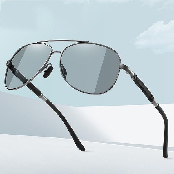 sunglasses brand design chameleon pochromic polarized for men women fashion retro night vision driving sun glasses, White;black
sunglasses brand design chameleon pochromic polarized for men women fashion retro night vision driving sun glasses, White;black