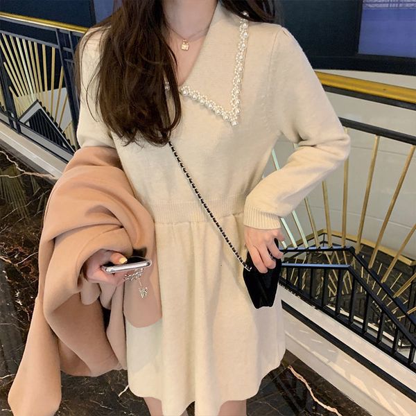 dresses winter sweater women vintage elegant office knitted mini female long sleeve fairy one piece dress korean autumn, Black;gray
dresses winter sweater women vintage elegant office knitted mini female long sleeve fairy one piece dress korean autumn, Black;gray