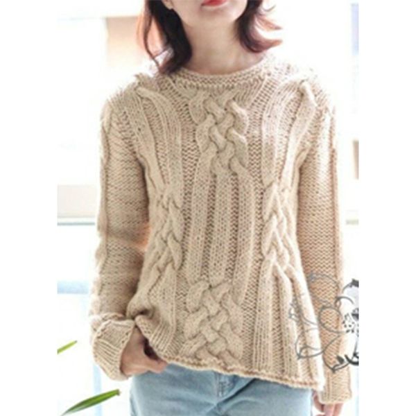 south korea chic autumn and winter soft candy color white round neck loose and versatile twist long sleeve warm pullover
south korea chic autumn and winter soft candy color white round neck loose and versatile twist long sleeve warm pullover