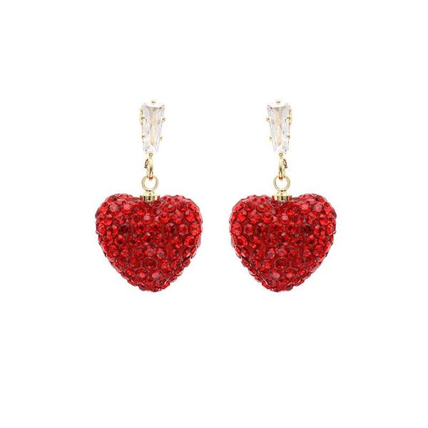 dangle & chandelier fashion party brand jewelry 2021 trend wedding heart dangler red crystal stud earring women sweet simple earrings, Silver
dangle & chandelier fashion party brand jewelry 2021 trend wedding heart dangler red crystal stud earring women sweet simple earrings, Silver