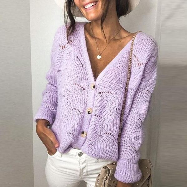 women's knits & tees autumn v neck button open stitch sweater women hollow out patchwork knitted 2021 winter long sleeve cardigan jump, White
women's knits & tees autumn v neck button open stitch sweater women hollow out patchwork knitted 2021 winter long sleeve cardigan jump, White