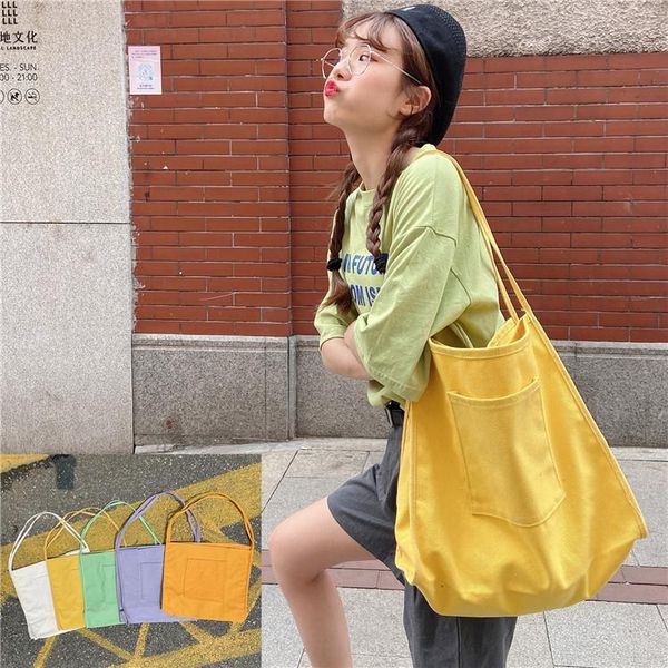 fashion canvas bag casual solid color environmental shoulder female large capacity handbag tote cotton shopper shopping bags
fashion canvas bag casual solid color environmental shoulder female large capacity handbag tote cotton shopper shopping bags