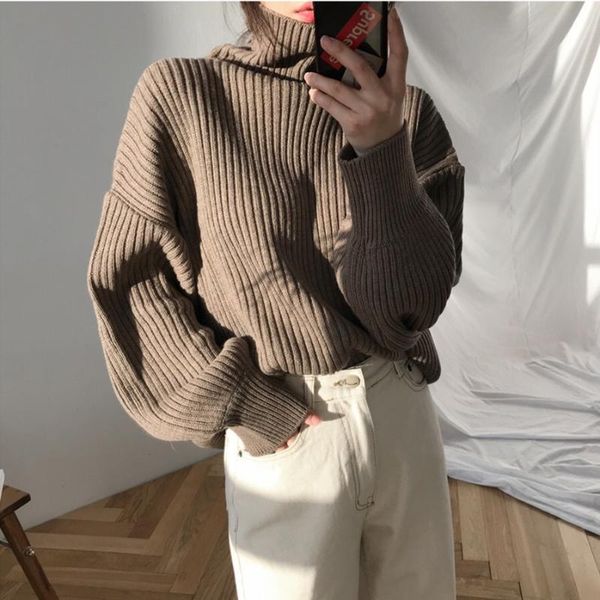 women's sweaters winter woman sweater turtleneck women loose oversized long sleeve knitted pullovers vintage clothes, White;black
women's sweaters winter woman sweater turtleneck women loose oversized long sleeve knitted pullovers vintage clothes, White;black