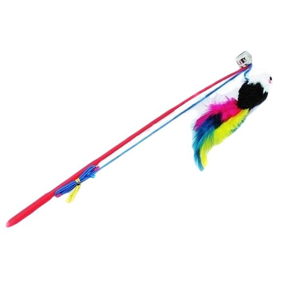 cat toys 1pc false mouse colorful feather catcher teaser for training funny pet cats products color random
cat toys 1pc false mouse colorful feather catcher teaser for training funny pet cats products color random