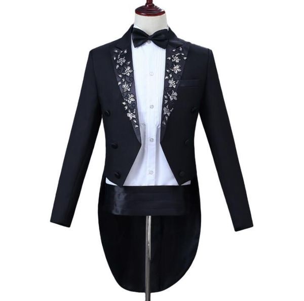 men's suits & blazers blazer men tuxedo suit set with pants mens wedding costume singer star style dance stage clothing formal dress, White;black
men's suits & blazers blazer men tuxedo suit set with pants mens wedding costume singer star style dance stage clothing formal dress, White;black