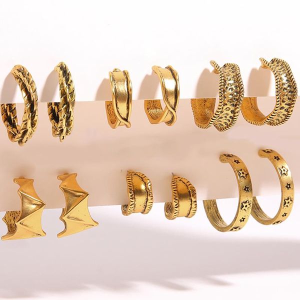 hoop & huggie vkme fashion vintage gold unusual earrings for women round retro twist earings irregular circle drop earring jewelry, Golden;silver
hoop & huggie vkme fashion vintage gold unusual earrings for women round retro twist earings irregular circle drop earring jewelry, Golden;silver
