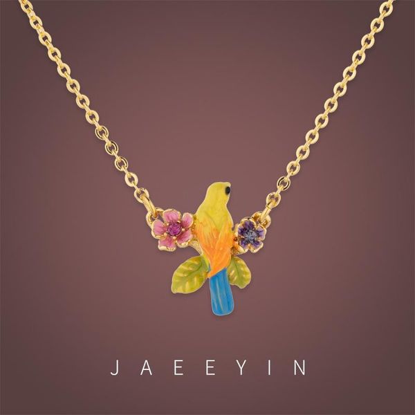 chains small jaeeyin french fashion temperament of canary yellow bird flowers enamel pendant necklace, Silver
chains small jaeeyin french fashion temperament of canary yellow bird flowers enamel pendant necklace, Silver