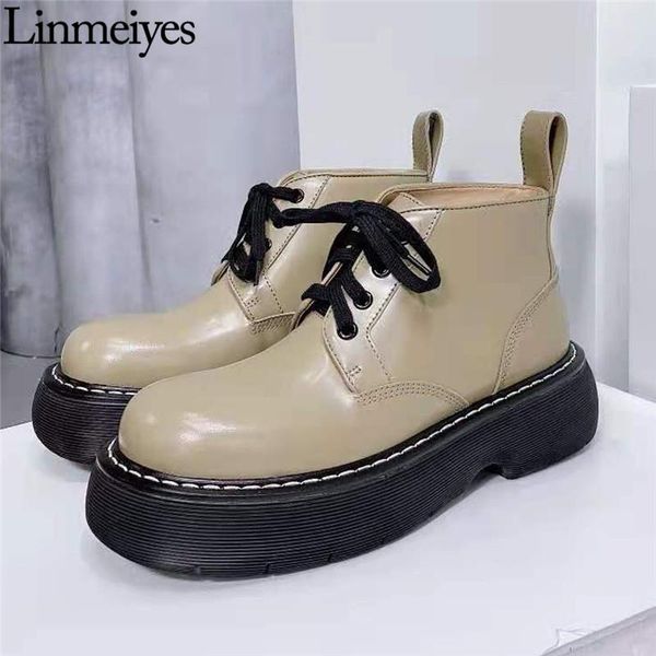 boots spring autumn british style ankle women cow leather lace-up thick bottom short luxury quality casual shoes female, Black
boots spring autumn british style ankle women cow leather lace-up thick bottom short luxury quality casual shoes female, Black