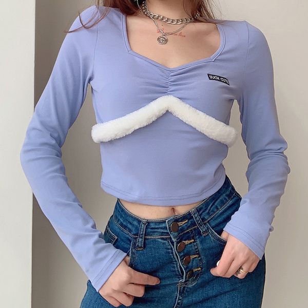 harajuku t-shirts woman feather patchwork frills cropped streetwear long sleeve v neck t-shirt autumn y2k casual 210419, White
harajuku t-shirts woman feather patchwork frills cropped streetwear long sleeve v neck t-shirt autumn y2k casual 210419, White