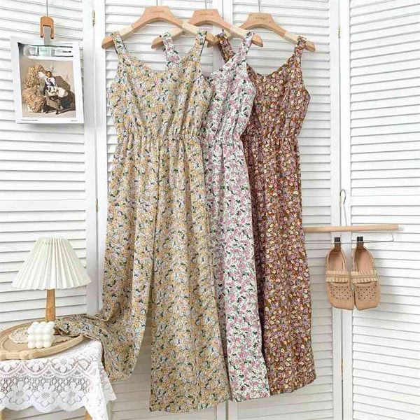 elegant spaghetti strap jumpsuit women floral print tank sleeveless wide leg long playsuit overalls womens rompers 210519, Black;white
elegant spaghetti strap jumpsuit women floral print tank sleeveless wide leg long playsuit overalls womens rompers 210519, Black;white
