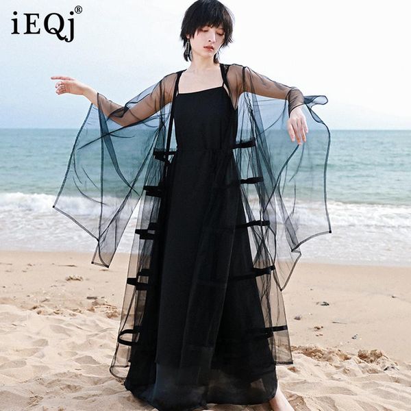 women's vests ieqj summer women black vintage big size spliced minimalist loose see-through mesh pleated sun protection jacket cardigan, Black;white
women's vests ieqj summer women black vintage big size spliced minimalist loose see-through mesh pleated sun protection jacket cardigan, Black;white