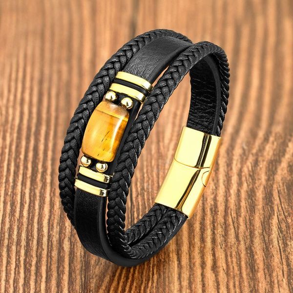charm bracelets red blue tiger eye bracelet punk men multilayer leather handmade stainless steel men's jewelry, Golden;silver
charm bracelets red blue tiger eye bracelet punk men multilayer leather handmade stainless steel men's jewelry, Golden;silver