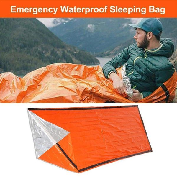 pcs outdoor emergency sleeping bag thermal survival travel waterproof autumn anti-cold winter camping bags picnic pad q0d6
pcs outdoor emergency sleeping bag thermal survival travel waterproof autumn anti-cold winter camping bags picnic pad q0d6