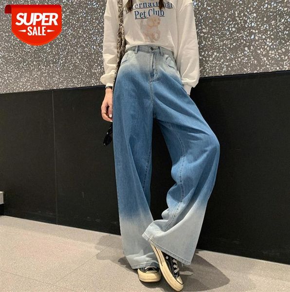 high waist slimming denim trousers women's design gradient loose wide leg mopping pants #lq3q, Black;gray
high waist slimming denim trousers women's design gradient loose wide leg mopping pants #lq3q, Black;gray
