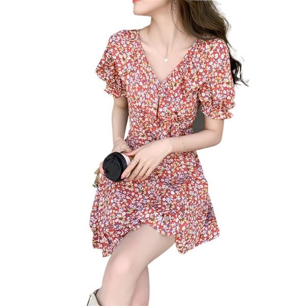 fashion women's mini dress summer v-neck puff sleeve printed chiffon short dresses for women short prom dress 210520, Black;gray
fashion women's mini dress summer v-neck puff sleeve printed chiffon short dresses for women short prom dress 210520, Black;gray