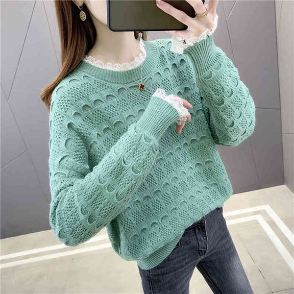 women's sweaters woman's sweater fashions hollow lace sweatshirt oversized jumper autumn women's clothing vgff, White;black
women's sweaters woman's sweater fashions hollow lace sweatshirt oversized jumper autumn women's clothing vgff, White;black