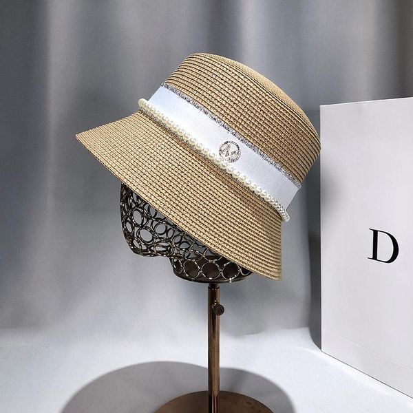 wide brim hats sun for women fashion pearl straw hat female dress womens summer caps vacation uv beach flat top, Blue;gray
wide brim hats sun for women fashion pearl straw hat female dress womens summer caps vacation uv beach flat top, Blue;gray