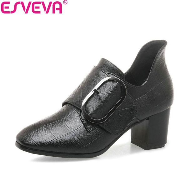 women pumps western style embossed leather pu square high heels toe hook&loop ladies shoes size 34-43 dress, Black
women pumps western style embossed leather pu square high heels toe hook&loop ladies shoes size 34-43 dress, Black