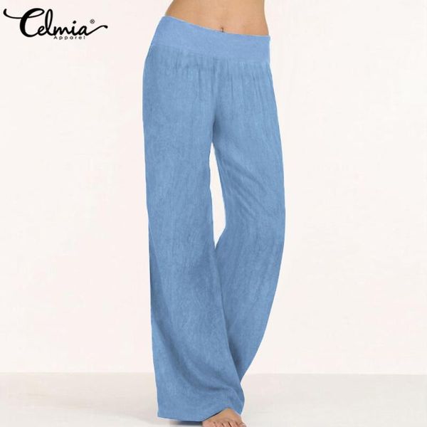 women's pants & capris 2021 women casual loose elastic waist wide leg celmia female long trousers solid color pantalon leisure femme pa, Black;white
women's pants & capris 2021 women casual loose elastic waist wide leg celmia female long trousers solid color pantalon leisure femme pa, Black;white
