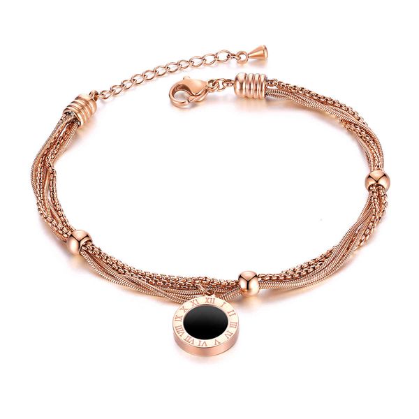 exaggerated roman numeral round card player titanium steel plated rose gold bracelet multi layer thick chain line women's, Golden;silver
exaggerated roman numeral round card player titanium steel plated rose gold bracelet multi layer thick chain line women's, Golden;silver