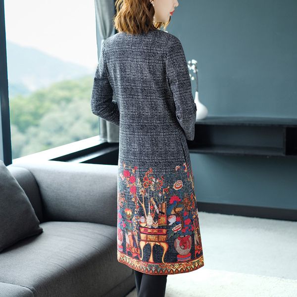 women's trench coats fashion-long autumn winter cardigan outwear vintage vase flower print plus size overcoats 2mpm, Tan;black
women's trench coats fashion-long autumn winter cardigan outwear vintage vase flower print plus size overcoats 2mpm, Tan;black
