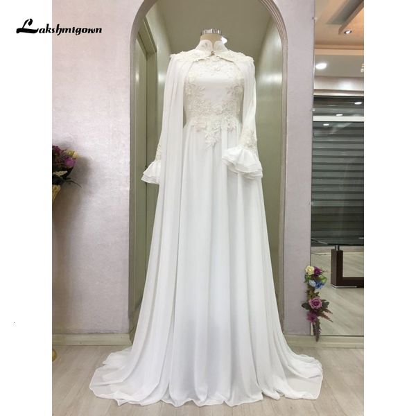 new 2021 chiffon appliques muslim es for bride with cape a line long sleeve moroccan caftan wedding bridal gowns fys1, White
new 2021 chiffon appliques muslim es for bride with cape a line long sleeve moroccan caftan wedding bridal gowns fys1, White