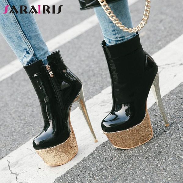 boots sarairis plus size 33-48 winter party ladies 15cm high heel women fashion platform fur shoes woman, Black
boots sarairis plus size 33-48 winter party ladies 15cm high heel women fashion platform fur shoes woman, Black