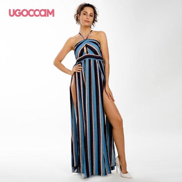 dress women high split backless summer long boho vacation beach casual plus size female maxi dresses, Black;gray
dress women high split backless summer long boho vacation beach casual plus size female maxi dresses, Black;gray