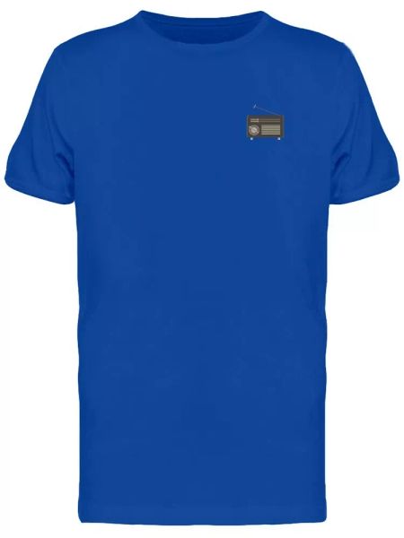 Cool Retro Radio Pocket Doodle Men's Tee -Image by Shutterstock, White;black