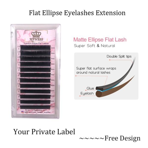 false eyelashes your logo label design black matte individual flat ellipse extension split tip super soft eye lashes wholesale
false eyelashes your logo label design black matte individual flat ellipse extension split tip super soft eye lashes wholesale
