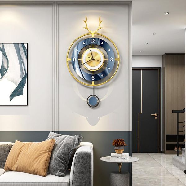 wall clocks nordic simple clock metal living room art chinese luxury silent modern deer reloj de pared home decoration
wall clocks nordic simple clock metal living room art chinese luxury silent modern deer reloj de pared home decoration