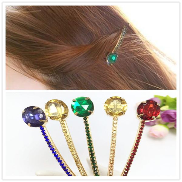 headdress hair ornament elegant diamond cut crystal hairpin edge clip, Golden;silver
headdress hair ornament elegant diamond cut crystal hairpin edge clip, Golden;silver