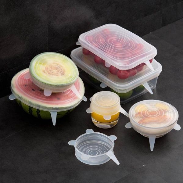 kitchen storage & organization 6pcs silicone covers for dishes food wrap bowl pot lid stretch vacuum fresh-keeping lids universal cap sealer
kitchen storage & organization 6pcs silicone covers for dishes food wrap bowl pot lid stretch vacuum fresh-keeping lids universal cap sealer