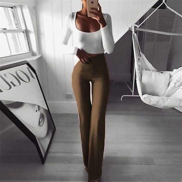 autumn elegant solid flare women pants fashion stretch thin wide leg trousers spring casual slim high waist lady long 211115, Black;white
autumn elegant solid flare women pants fashion stretch thin wide leg trousers spring casual slim high waist lady long 211115, Black;white
