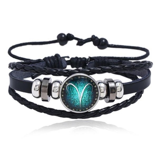 charm bracelets jewelry luminous twelve constellation lovers leather bracelet simple diy multi-layer braided starry sky, Golden;silver
charm bracelets jewelry luminous twelve constellation lovers leather bracelet simple diy multi-layer braided starry sky, Golden;silver