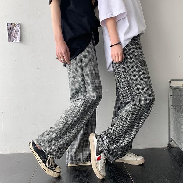 men's pants spring summer lattice fashion retro casual men streetwear loose elastic waist straight trousers mens m-2xl, Black
men's pants spring summer lattice fashion retro casual men streetwear loose elastic waist straight trousers mens m-2xl, Black