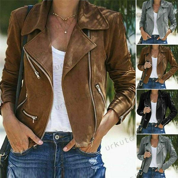 women's jackets arrival women leather jacket cardigan coat spring autumn lady casual biker flight zip up outwear, Black;brown
women's jackets arrival women leather jacket cardigan coat spring autumn lady casual biker flight zip up outwear, Black;brown
