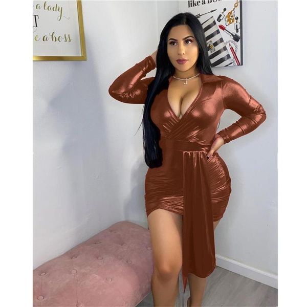 casual dresses vavcy 2021 autumn glittering fabric drawstring night club mini dress, Black;gray
casual dresses vavcy 2021 autumn glittering fabric drawstring night club mini dress, Black;gray