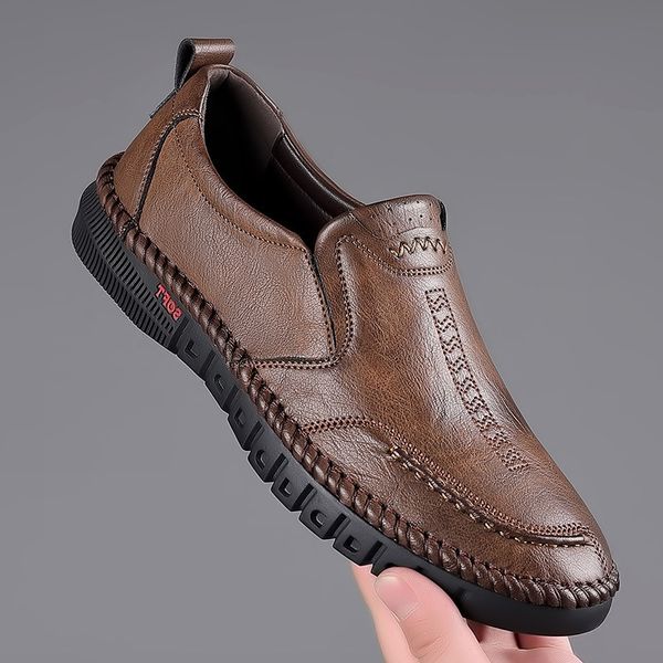 2021 spring and autumn new men's daily casual leather shoes handmade on-line soft bottom middle-aged dad's single, Black
2021 spring and autumn new men's daily casual leather shoes handmade on-line soft bottom middle-aged dad's single, Black